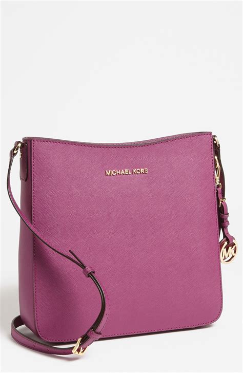 michael kors light purple purse|michael kors purple crossbody bag.